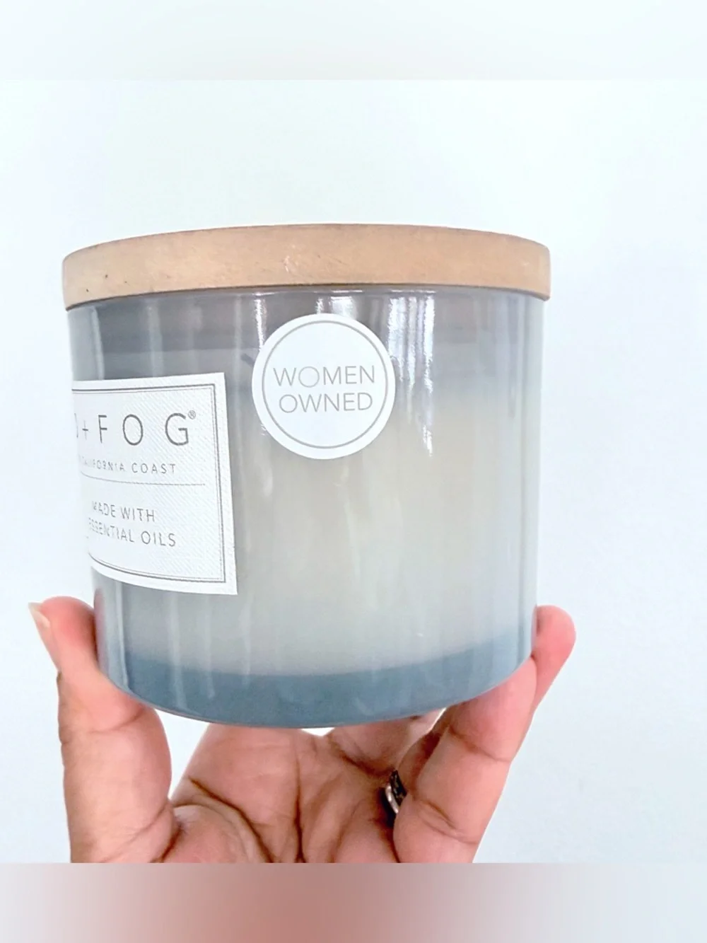 Sand + Fog White Flowers Love My Mom Large Scented Candle